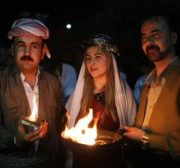 Dohuk, Irak: Los yazidíes celebran su fiesta de año nuevo, llamada Sere Sal, literalmente