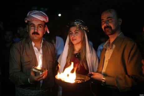 Dohuk, Irak: Los yazidíes celebran su fiesta de año nuevo, llamada Sere Sal, literalmente