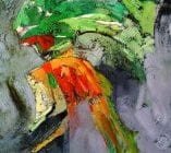 “Narrative”. Acrylic on Canvas – 90 X 110 cm, 2006. [Rafat Asad]