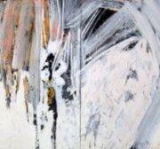 "White Phosphorus". Acrylic on Canvas - 200 X 100 cm, 2009. [Rafat Asad]