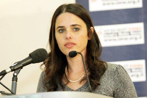 La ministra de Justicia israelí, Ayelet Shaked