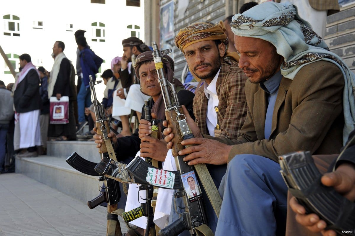 Foto de archivo de rebeldes hutíes de Yemen.