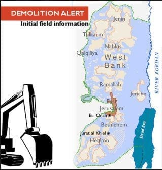 50-family-members-homeless-after-Israeli-demolitions-2016-map