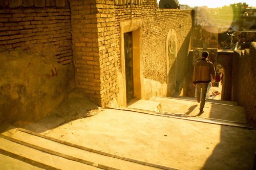 Vista de las escaleras que conducen al Castillo ("Qalaat") de la ciudadela de Erbil. (Flickr: Mustafa Khayat)
