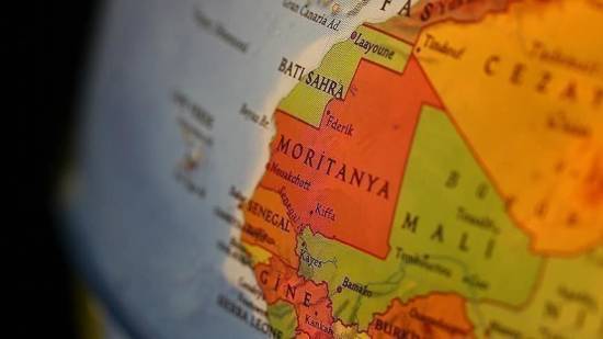 Mauritania en un mapa