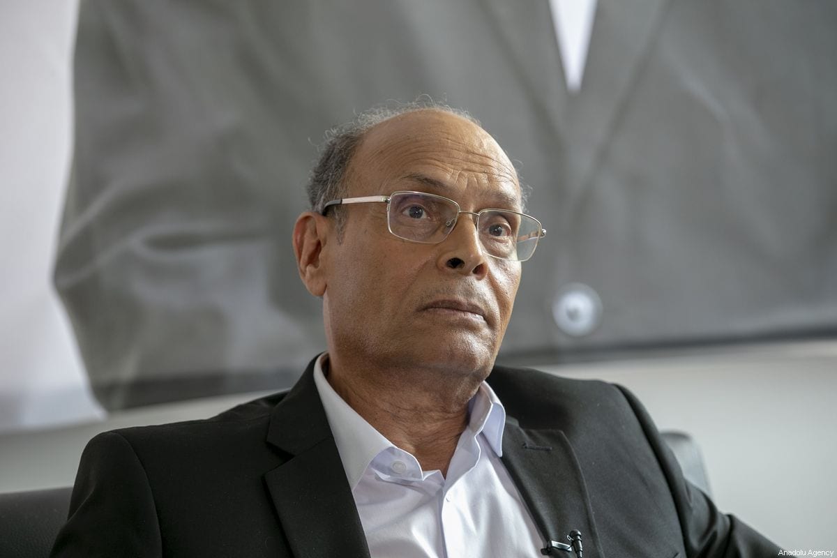 El ex presidente tunecino Moncef Marzouki en Túnez, el 1 de septiembre de 2019 [Agencia Yassine Gaidi / Anadolu]