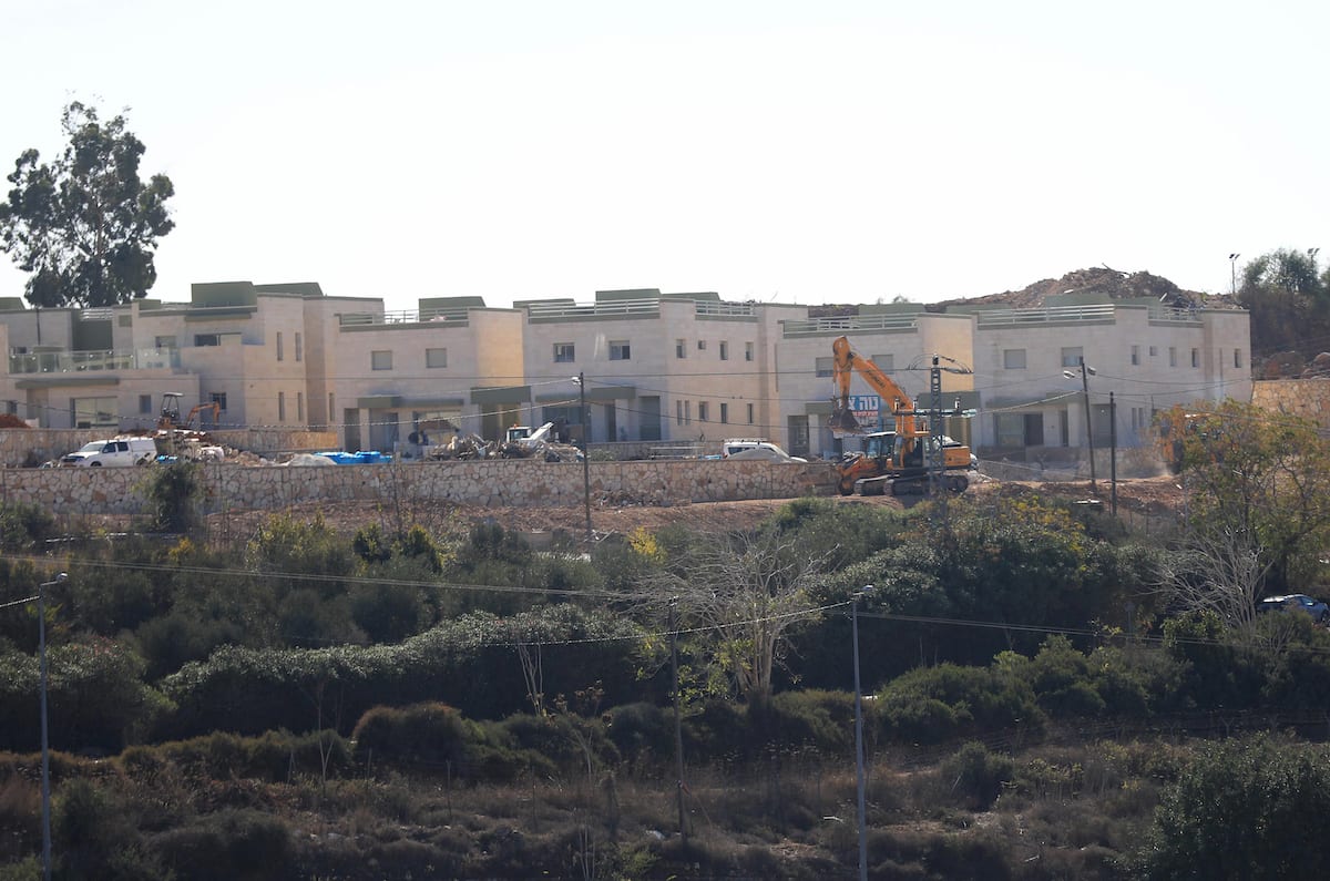 Una visión general del asentamiento judío halamish después de que Estados Unidos anunció que los asentamientos israelíes en Cisjordania no violan el derecho internacional, en Ramallah, Cisjordania el 20 de noviembre de 2019. [Issam Rimawi - Agencia Anadolu]
