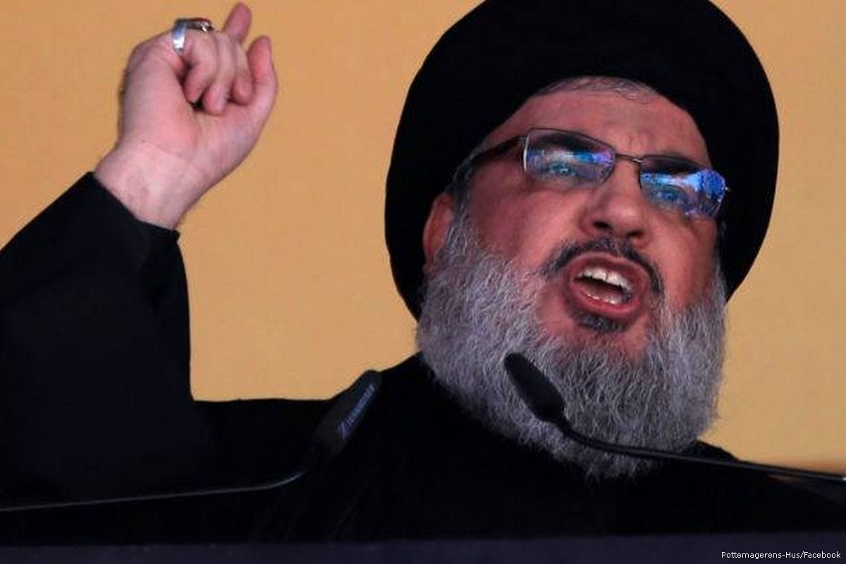 El líder de Hezbollah Hassan Nasrallah [Pottemagerens-Hus / Facebook]