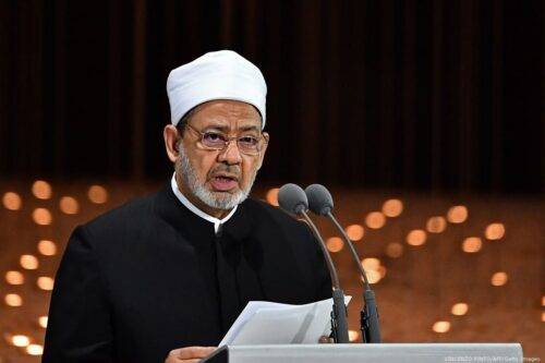 El Gran Imam de Egipto Al-Azhar, Sheikh Ahmad Al-Tayeb, el 4 de febrero de 2019 [VINCENZO PINTO / AFP / Getty Images]