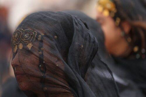 Una niña marroquí en la ciudad de Tan-Tan, Marruecos, el 8 de julio de 2018 [KARIM SAHIB / AFP a través de Getty Images]