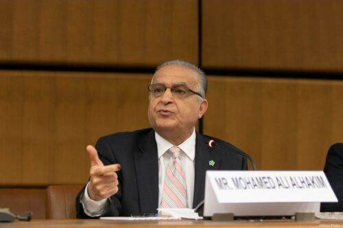 Iraqi Foreign Minister Mohammed Ali Al-Hakim on 14 May 2018 [UNIDO/Flickr]