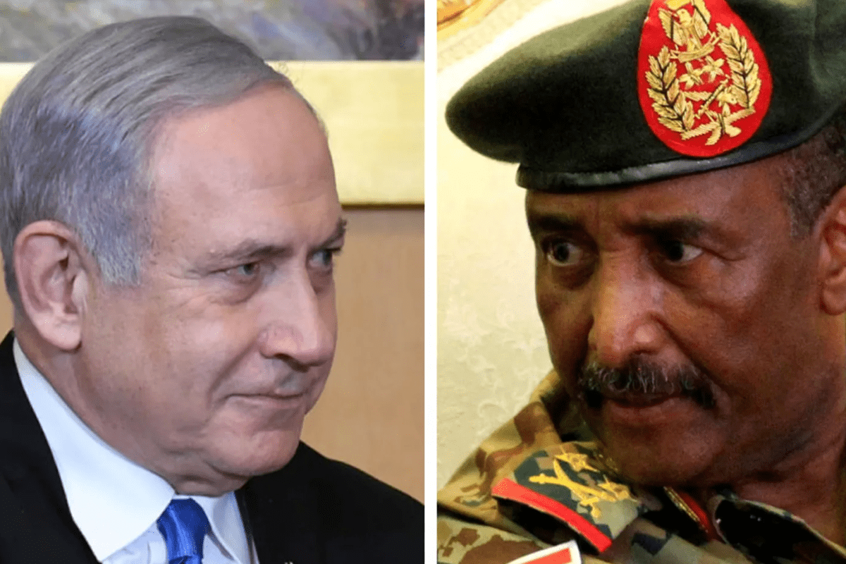 El primer ministro israelí, Benjamin Netanyahu, sostuvo conversaciones con Abdel Fattah al-Burhan, jefe del consejo soberano de Sudán [Twitter]
