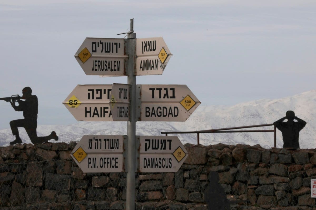Una vista del Monte Bental en los Altos del Golán ocupados por Israel, el 20 de enero de 2019. [JALAA MAREY / AFP / Getty Images]
