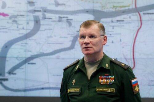 El portavoz del Ministerio de Defensa, Igor Konashenkov, 7 de abril de 2017 [Twitter]