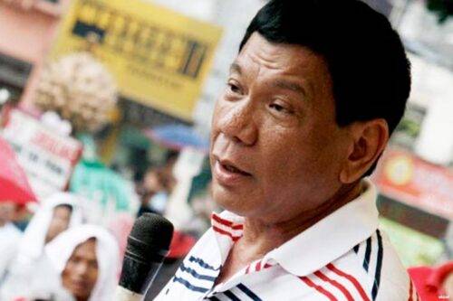 Presidente de Filipinas, Rodrigo Duterte.